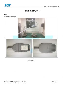 EK IP66 TESTING-Zertifikat